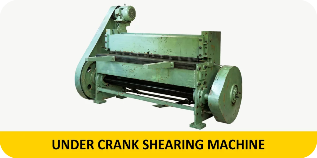 UNDER CRANK SHERARING MACHINE
